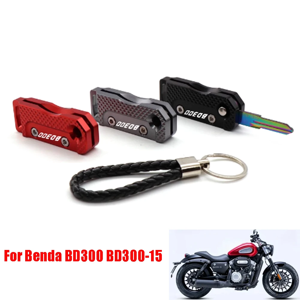 

Motorcycle Modified Key Case Folding Cover Keychain Ring For Benda BD300 Bd300-15 Chinchilla 300