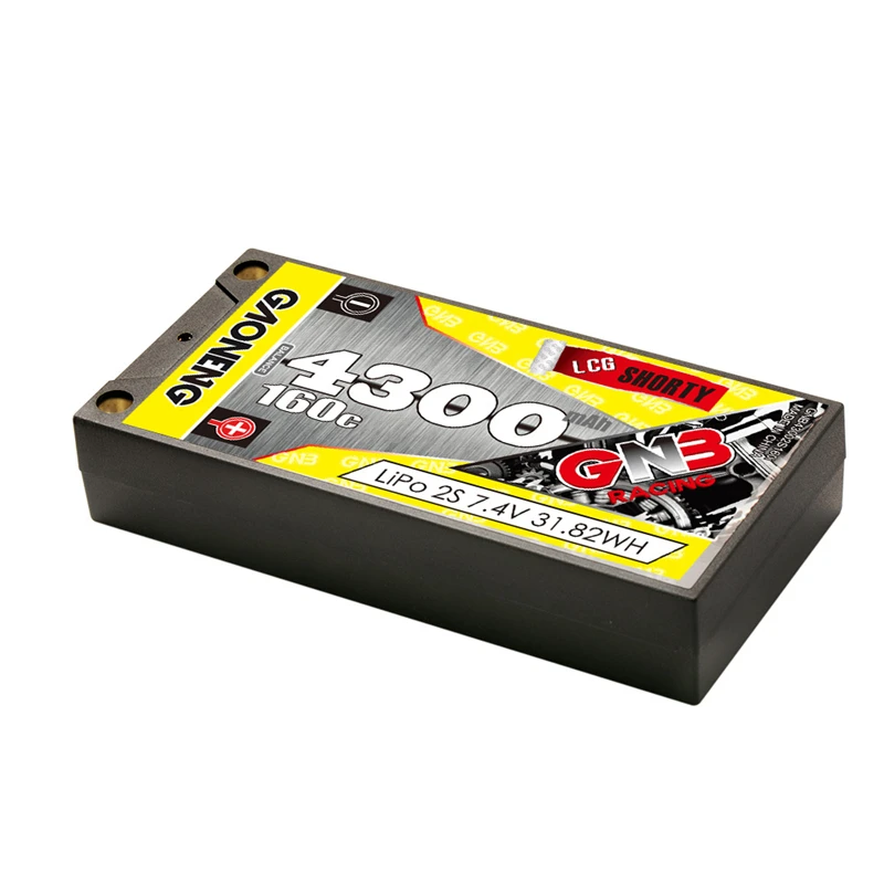 Zmodernizowany bateria Lipo GNB 7.4v 4300mAh 160C/320C dla czterech łodzi terenowych części zamienne 7.4V akumulator z wtyczką T/XT60