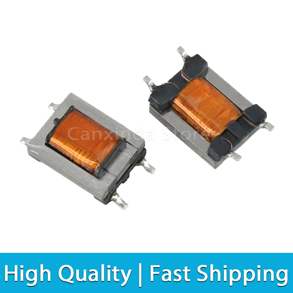 5x SMD 4 Pin ED8 Permalloy Audio Transformer 2H 200Hz-20KHz Impedance Ratio 600:600 ohm 1:1 Isolation Transformer Digital Signal