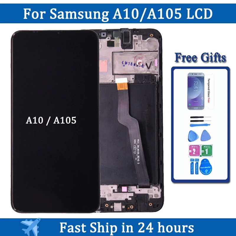 ЖК-дисплей с сенсорным экраном и дигитайзером в сборе для Samsung A10 A105/DS A105F A105FD A105A