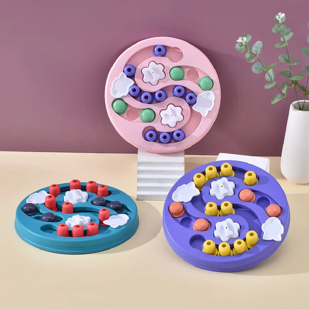 

Dog Puzzle Toys Slow Feeder Interactive Increase Puppy Food Dispenser Slowly Eating NonSlip Bowl Pet Cat Dogs Training Game