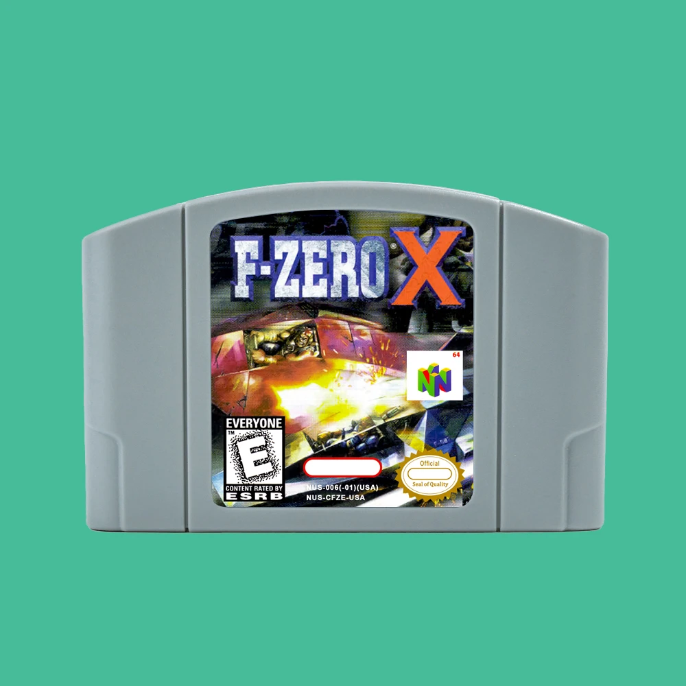 F-Zero X 64 Bit Game Cartridge USA NTSC version or EUR PAL version For N64 Consoles