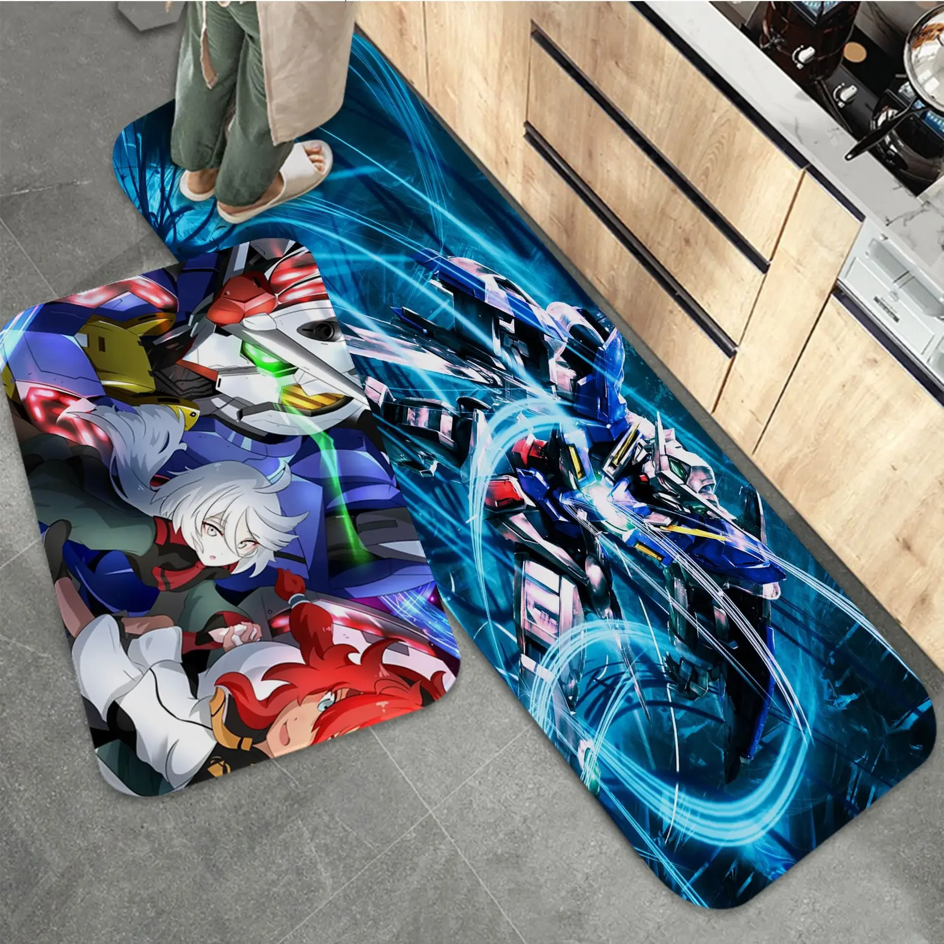 

Anime G-Gundam Floor Mat Hallway Carpet Retro Multiple Choice Living Room Kitchen Rug Non-Slip Welcome Rug