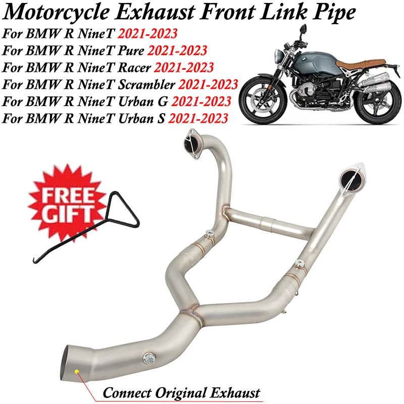 

For BMW R NineT Pure Racer Scrambler Urban G S 2021 2022 2023 Motorcycle Exhaust Esape Front Link Pipe Connect Original Muffler