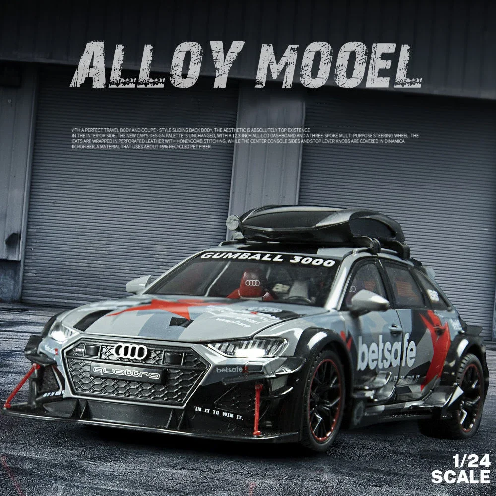 

1:24 Audi RS6 DTM Modified Vehicle Alloy Model Car Toy Diecasts Metal Casting Sound and Light Car Toys Vehicle