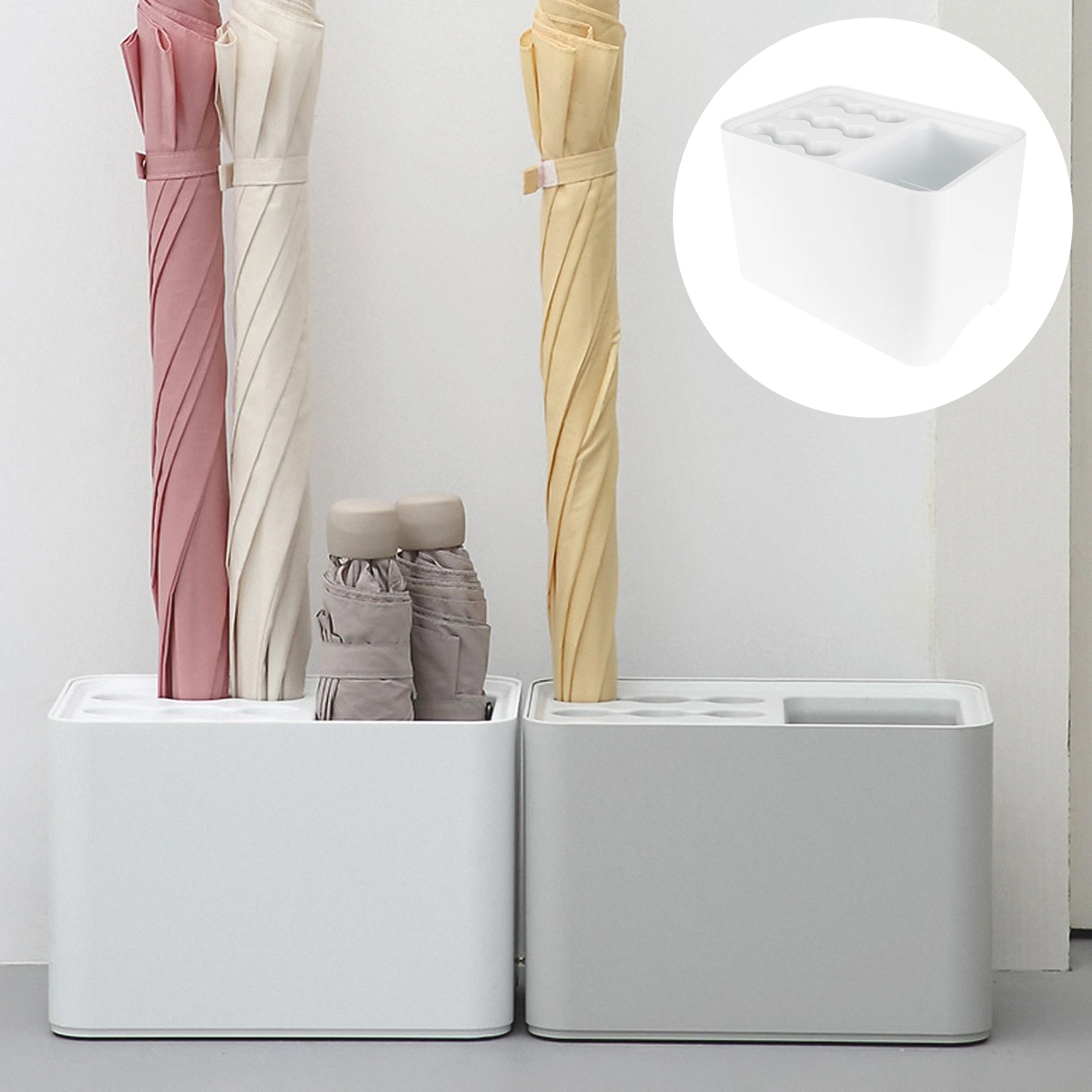 

Wall Mounted Stand Holder Rack Modern Entryway Space Saving Rainproof Storage Shelf Household Storage Rack