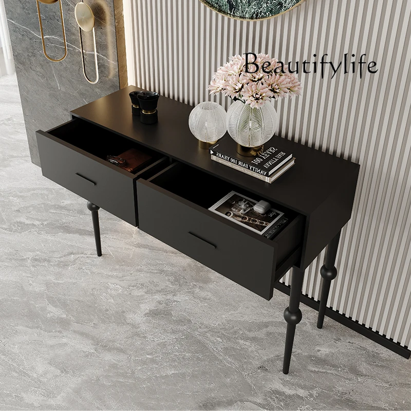 

Luxury Wooden Entrance Table Aesthetic Drawers Cute Minimalist Corner Table Narrow Hall Mesas De Entrada Furniture Living Room