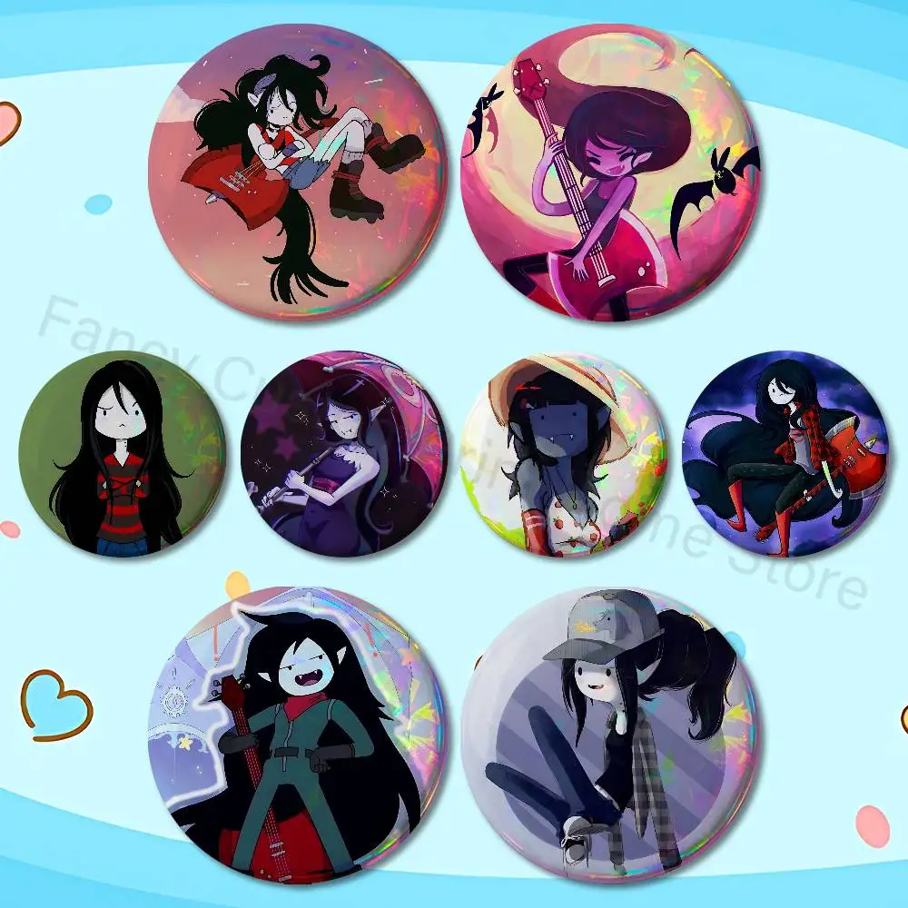 

Vampire Marceline Pins 58mm Cute Cartoon Badge Handmade Brooches for Backpack Accessories