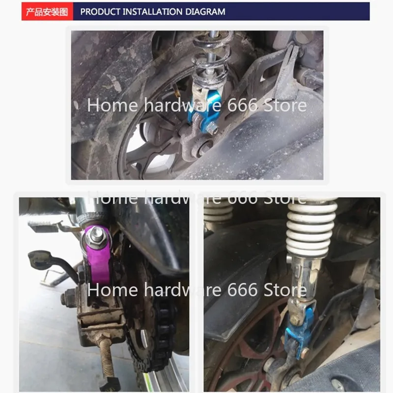 جديد تعديل دراجة نارية مانع الصدمات الخلفي تعليق الداعم سبائك الألومنيوم ارتفاع تمديد موسع المنزلق موتو الملحقات