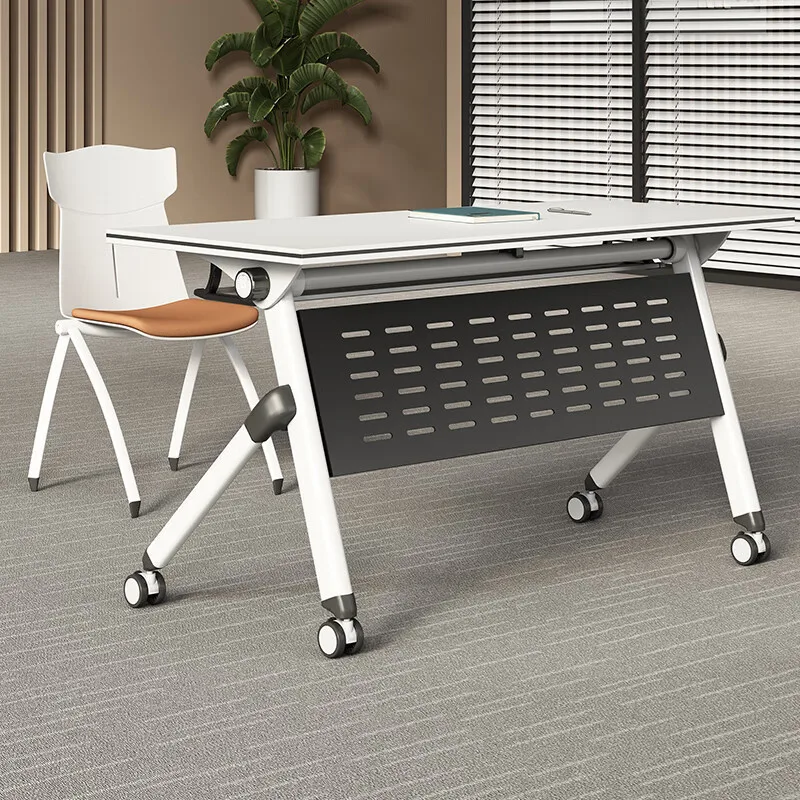 Conference table and chair combination free shipping removable splicing office strip double desk wholesale foldable