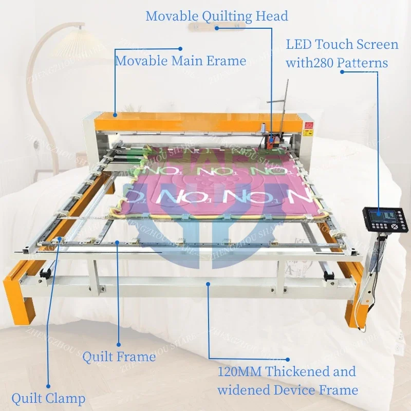 Quilt Stitching Machine Meca Quilting Small Embroidery Machine