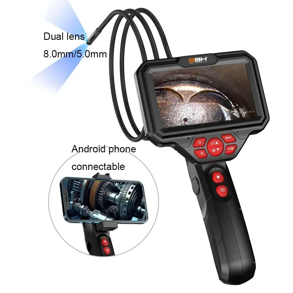 

Quality worry free 2 Way Articulating Inspection Borescope Handheld Inspection Camera Car Inspection Endoscope