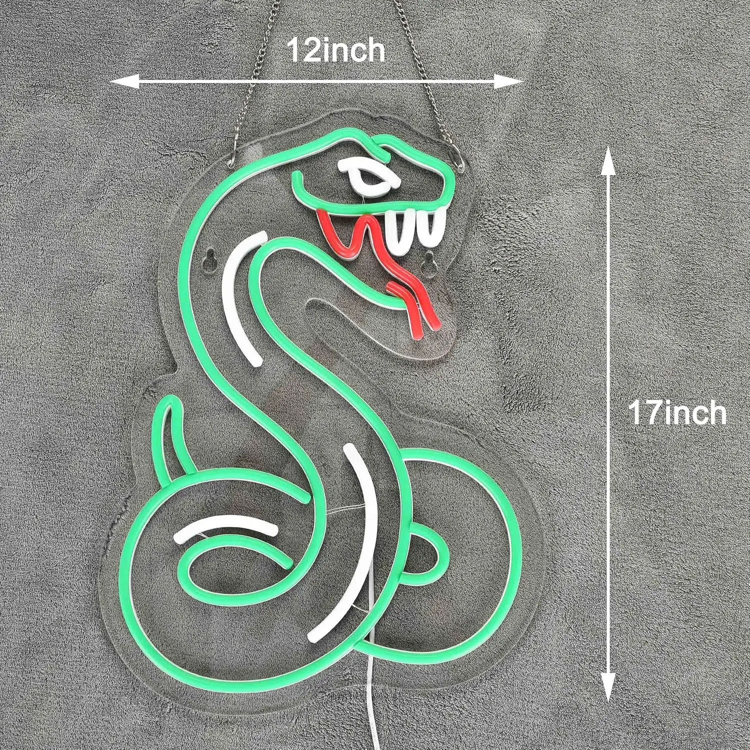 Snake Python LED Neon Sign for Wall Decor USB Power Dimmable Switch LED Neon Bedroom Beer Bar Hotel Party Club Office Light