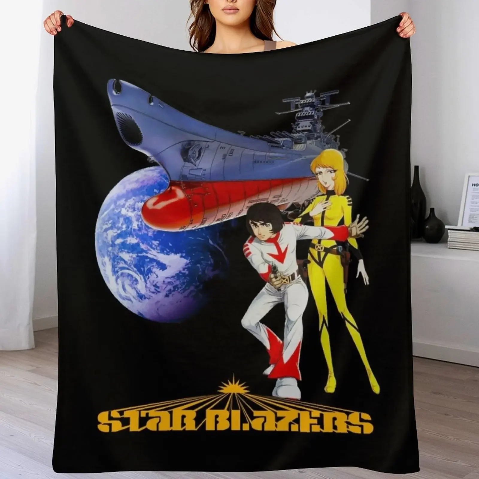 Star Blazers Classic T-Shirt Wild Star And Nova Throw Blanket Softest Giant Sofa Blankets