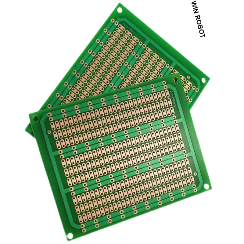 1 peça diy 7x9 7*9cm protótipo de papel pcb placa de circuito de matriz de experimento universal fileira única furo contínuo 70x90mm