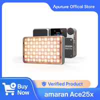 amaran Ace 25x kit Portable Dual-Color Mini On-camera Light 2700-6500K One-second setup with the amaran Ace Lock by Aputure