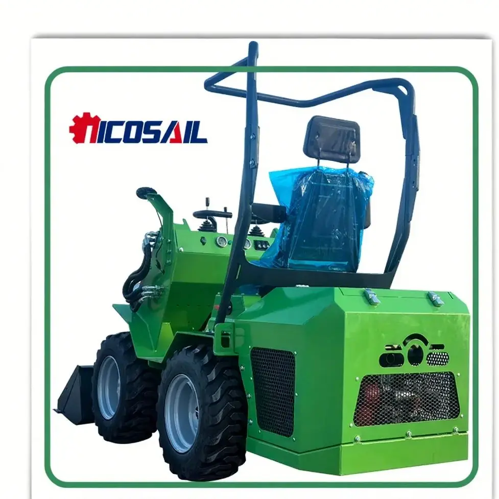 Customize a cost-effective mini loader with self labeled sliding steering loader, featuring high operational efficiency and a ca