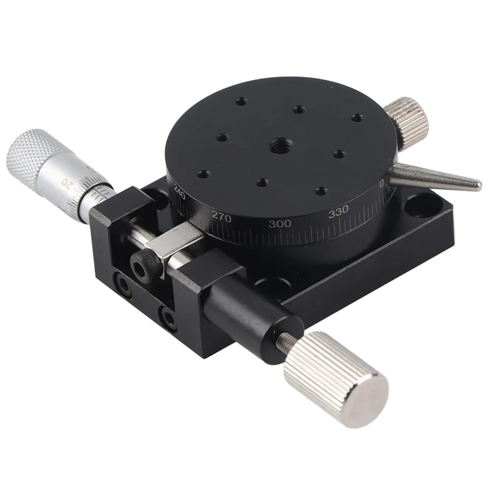 

Precision Rotating Stage Manual Rotation Platform 38mm Sliding Tuning Stage Linear Guide Bearing 20mm