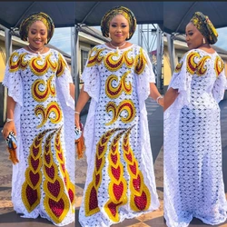 African Dresses For Women Dashiki Robe Africaine Femme Slim Evening Long Dress Clothes Muslim Fashion Abaya  Africa Clothing