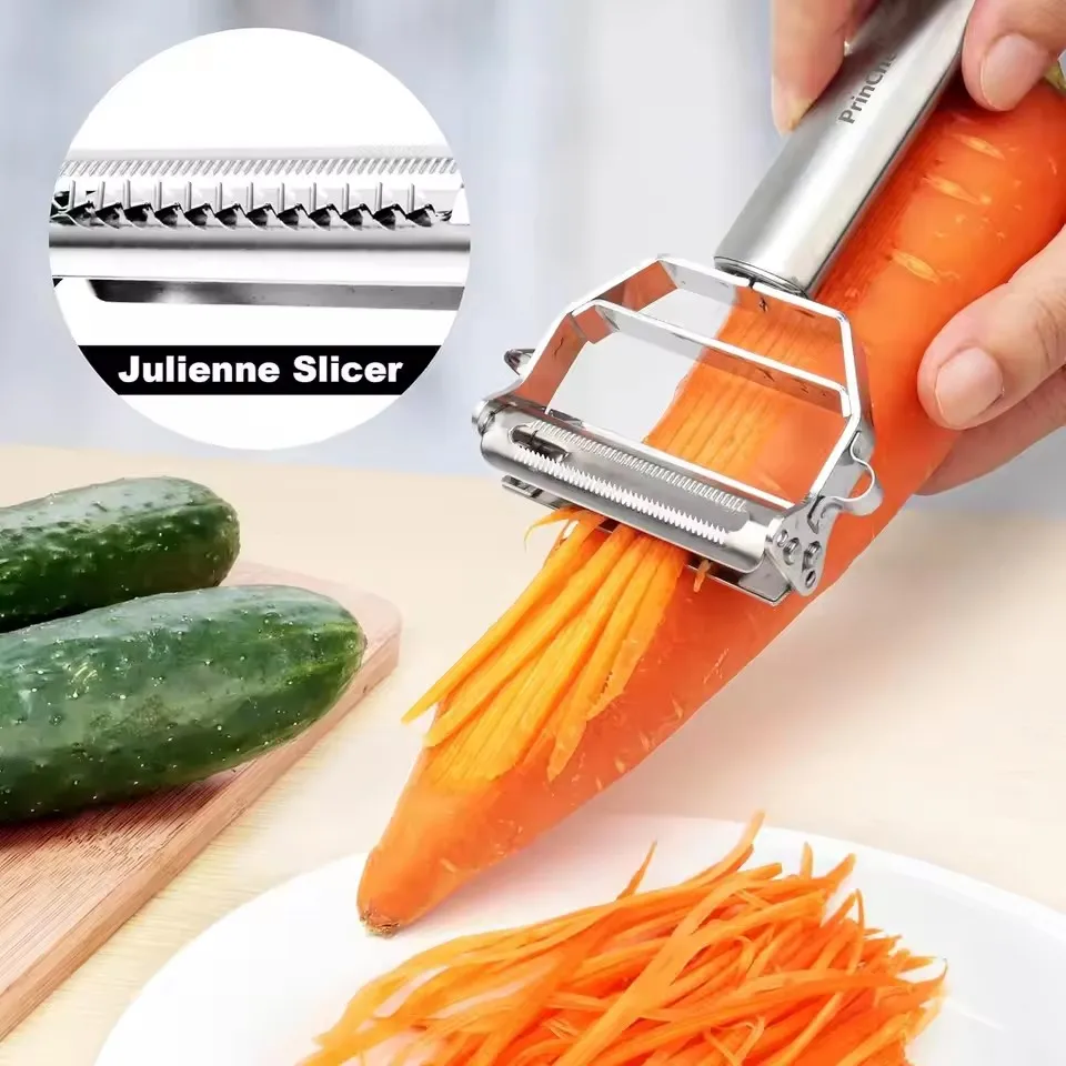 1Pcs High Quality Stainless Steel Potato Cucumber Carrot Grater Julienne Peeler Vegetables Fruit Peeler Vegetable Slicer
