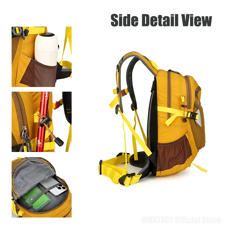 Outdoor wandelen bergbeklimmen tas met grote capaciteit en afneembare draagbeugel Camping reistas voor mannen en vrouwen