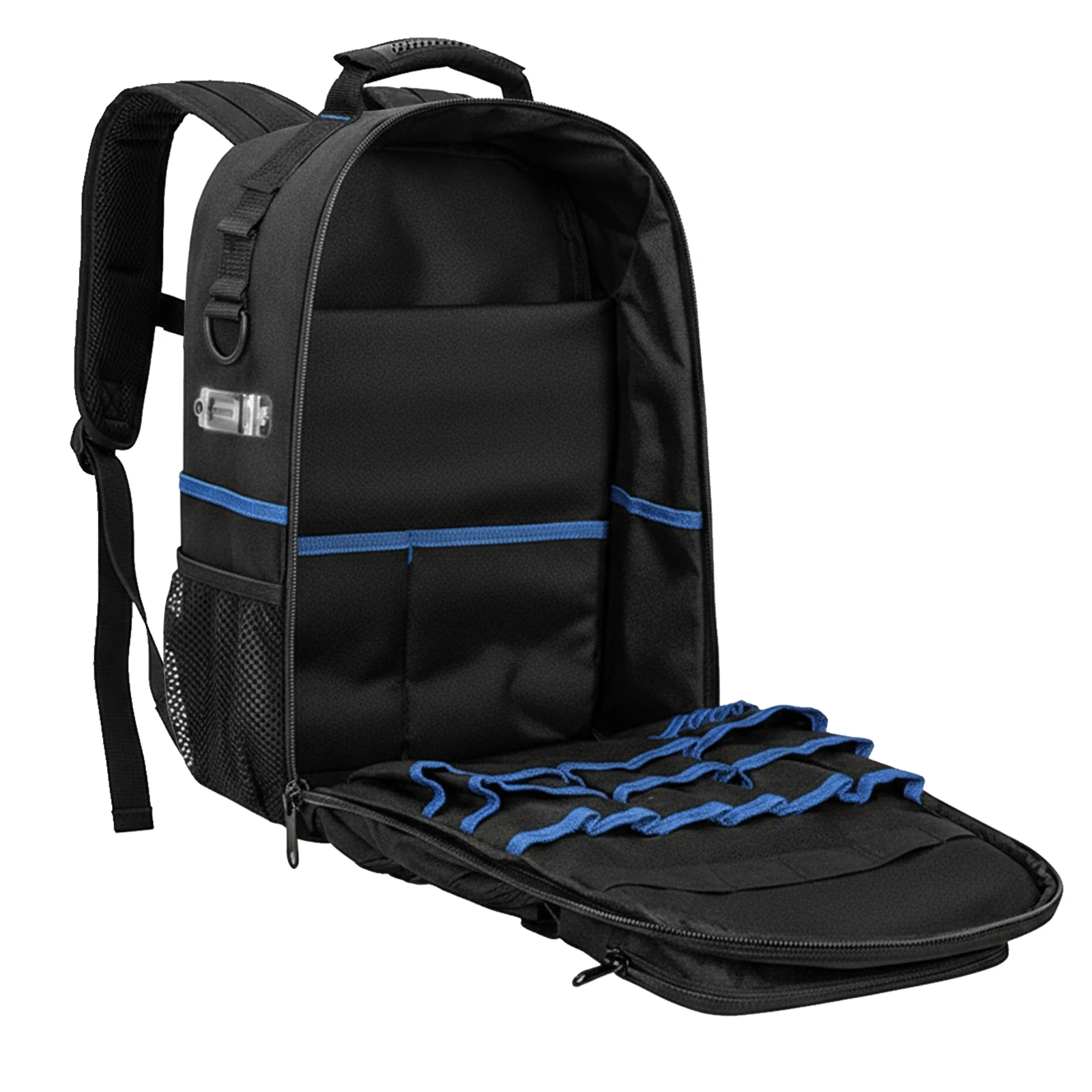 

Heavy-Duty Electrician Backpack Large Capacity Thicken Tool Backpack Hardware Tool Storage Bag Removable Tool Organizer