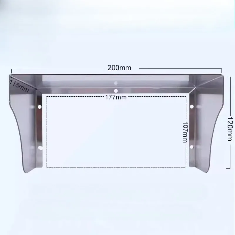 Stainless steel Protection Rain Waterproof metal Cover for Socket Door lock RFID Access Control Machine System Reader doorbell