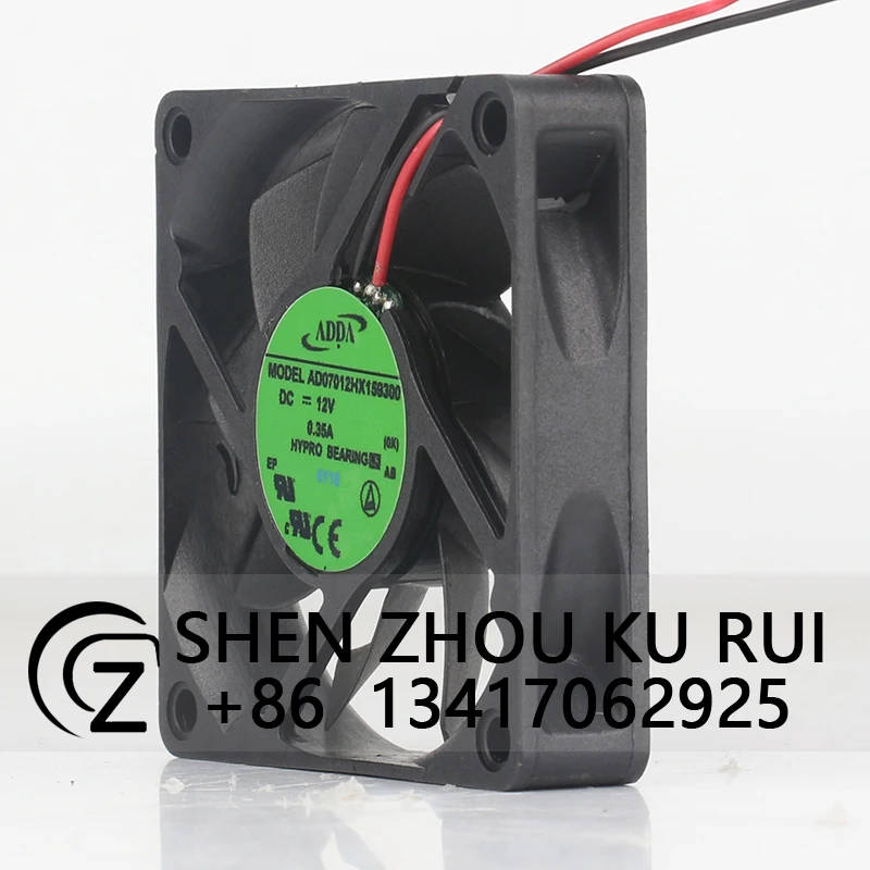 Original ADDA 24V 48V DC 12V 0.35A AC EC 7015 70X70X15MM 7CM Combined projector CNC Converter 2-wire AD07012HX159300 cooling fan