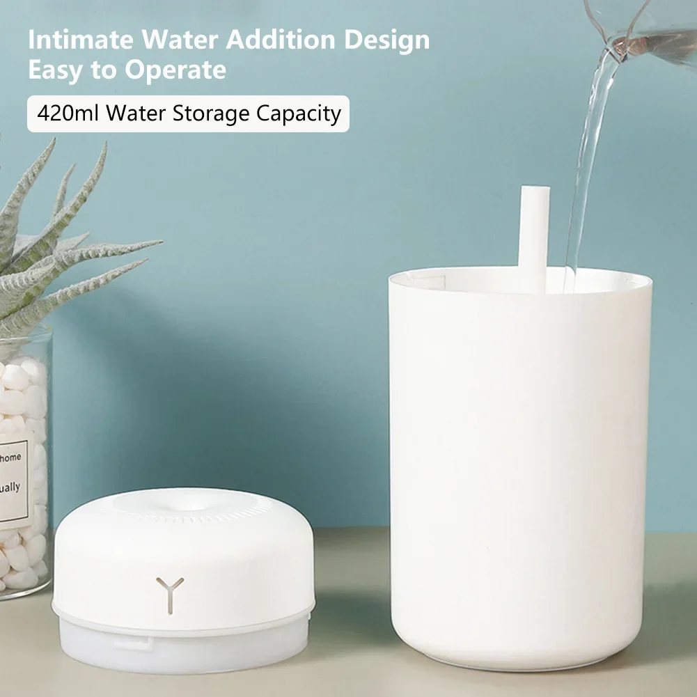 Przenośny nawilżacz powietrza olejki olejek eteryczny nawilżające do domu samochód chłodny rozpylacz mgiełki do twarzy oczyszczacz zapachów dyfuzor do perfum 420ML