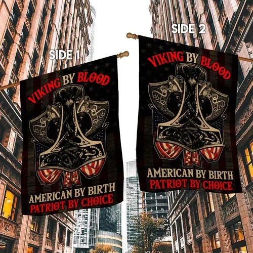 Viking By Blood American By Birth Patriot By Choice Graden Flag XXH LLP LLX uui