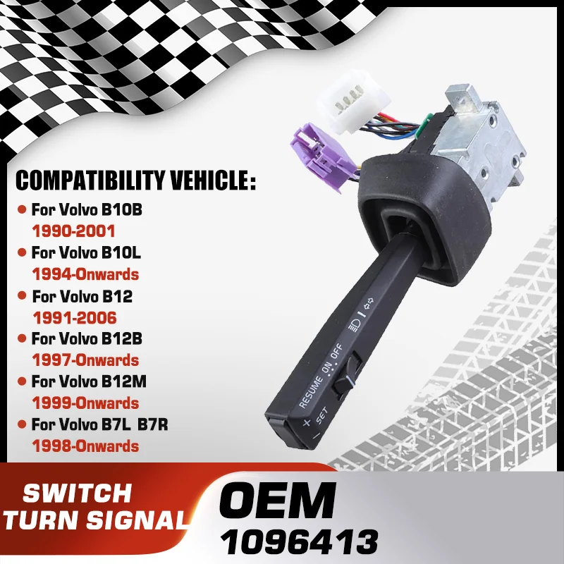 

Car For Volvo B10B Volvo B10L Volvo B12 Volvo B12B Volvo B12M Volvo B7L Volvo B7R Turn Signal Head Light Lamp Combination Switch