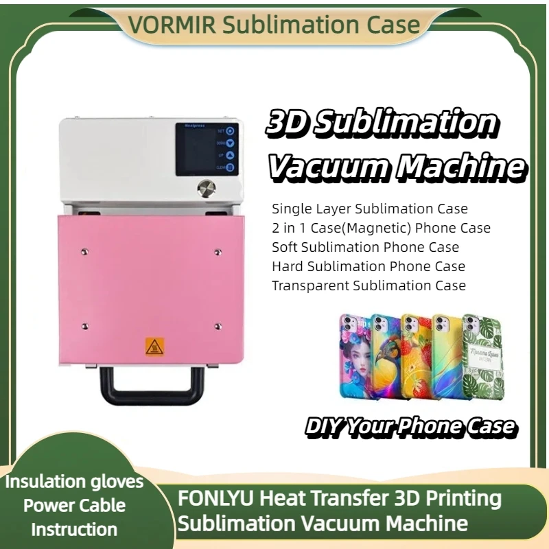 

3D Electric Heat Press Machine New Cross-Border Sublimation Vacuum Painting Film DIY Phone Case Printer Heat Transfer For Phone