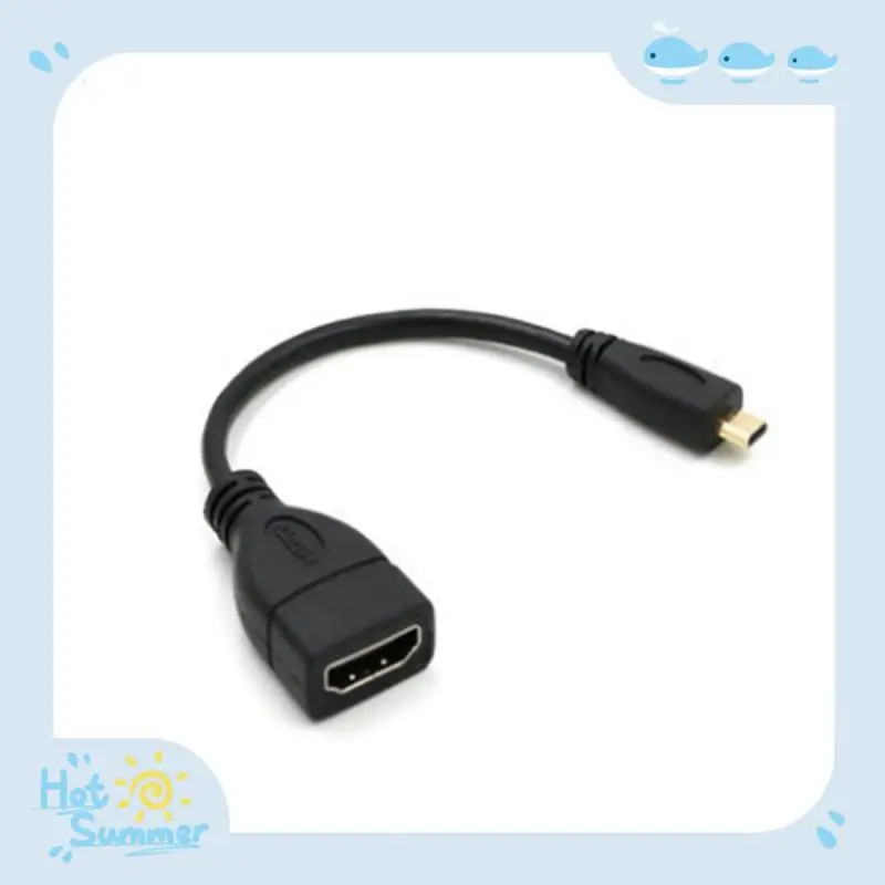 ขึ้นลงด้านขวาขั้วต่ออะแดปเตอร์ไมโครไปยังตัวผู้เป็นตัวเมีย10ซม. สำหรับ HDTV Type D