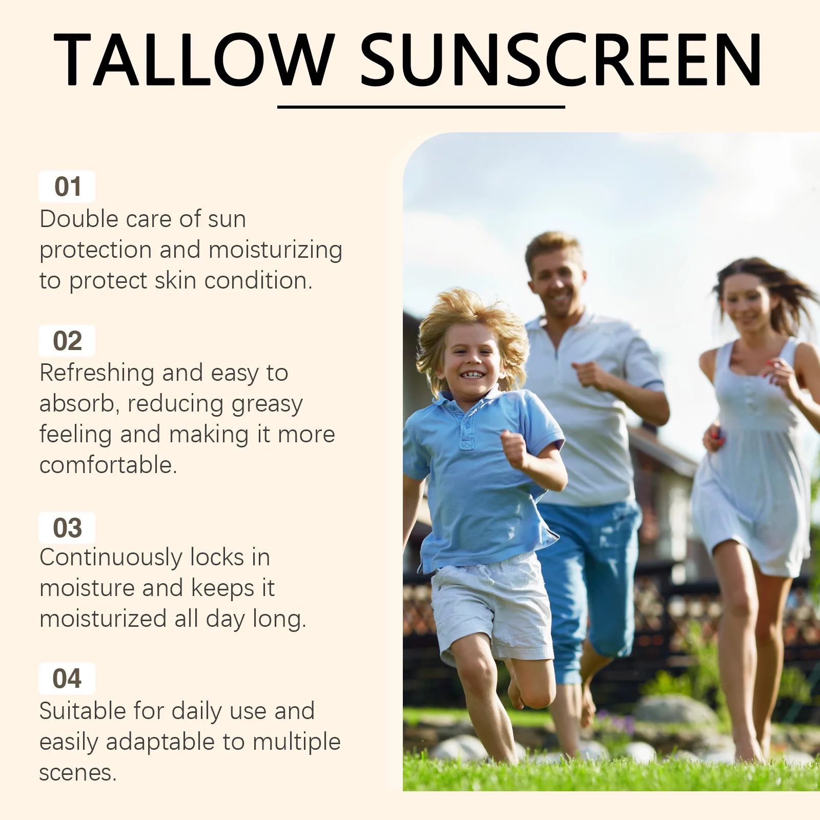 Crème solaire nourrissante et hydratante SPF 50 +, prévient les coups de soleil UVA/UVB, protection Anti-oxyde, isolation du bloc solaire, crème solaire fraîche