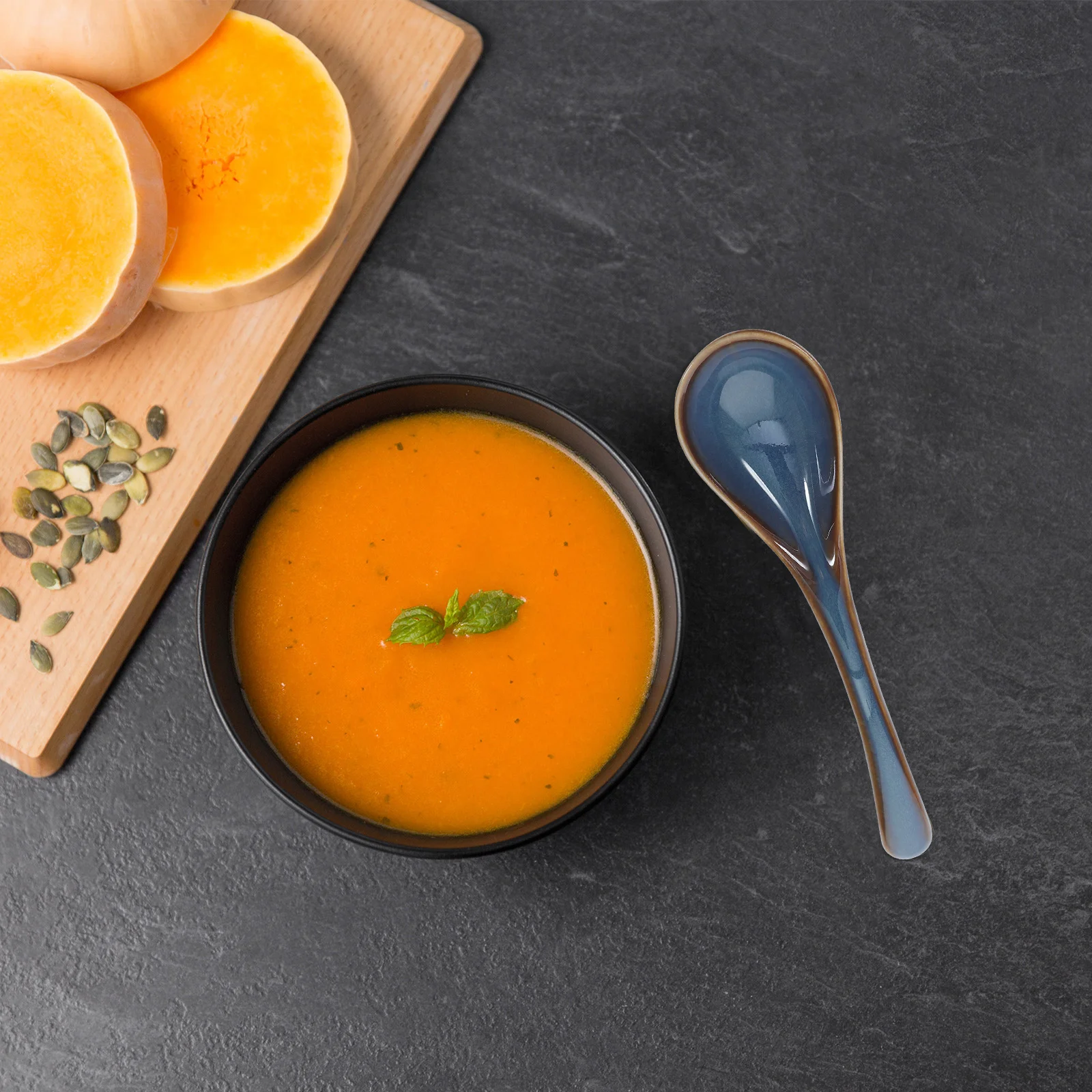 

2Pcs Ceramic Ladle Fine Craftsmanship Long Lasting Durability Suitable for Soup Porridge Home Kitchen Restaurant Tools