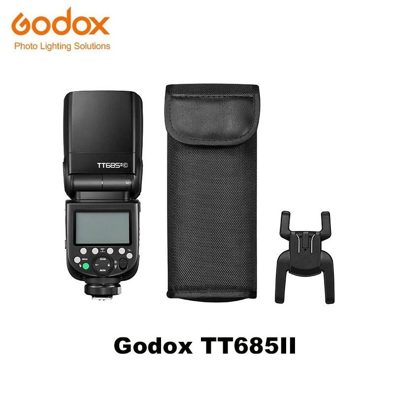 Godox TT685II Camera Flash Speedlite TTL HSS Built-in 2.4G Wireless X System For Canon Nikon Sony Fuji Olympus Camera Top Light