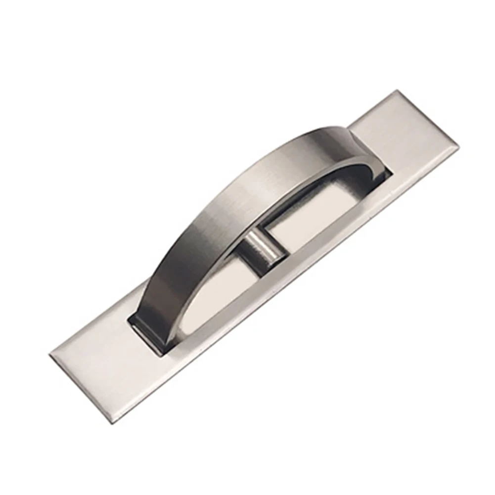 Modern Invisible Cabinet Drawer Handle Door Knobs Furniture Recessed Pulls Concealed Sliding Handles Door Hardware