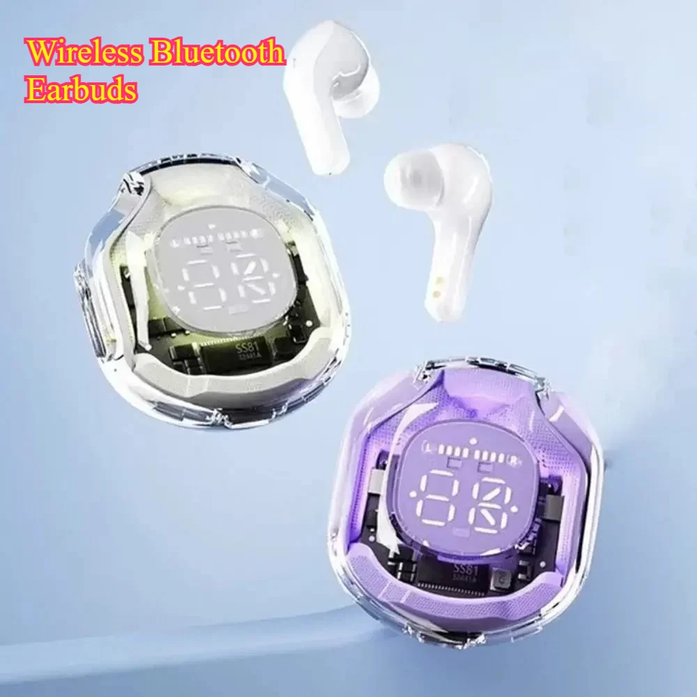 Pop HK6 TWS Wireless Bluetooth 5.3 Earbuds Sport Gaming Headset Noise Reduction Bass Touch Control For Phones