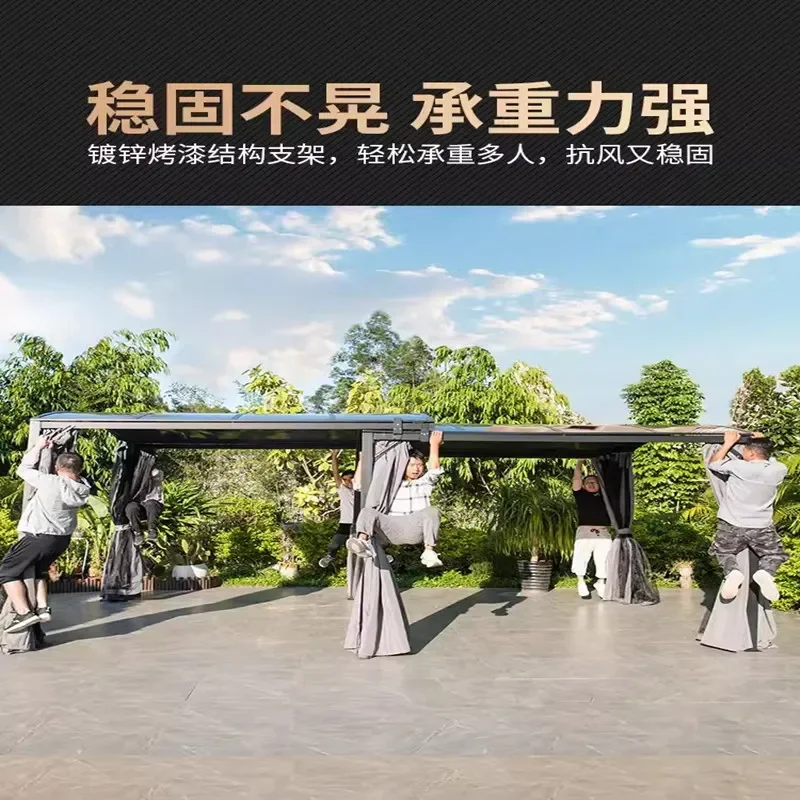 For Outdoor Awning Household Telescopic Carport Mobile Tent Parking Shed Roof Shade Courtyard Portable Sun Shelter