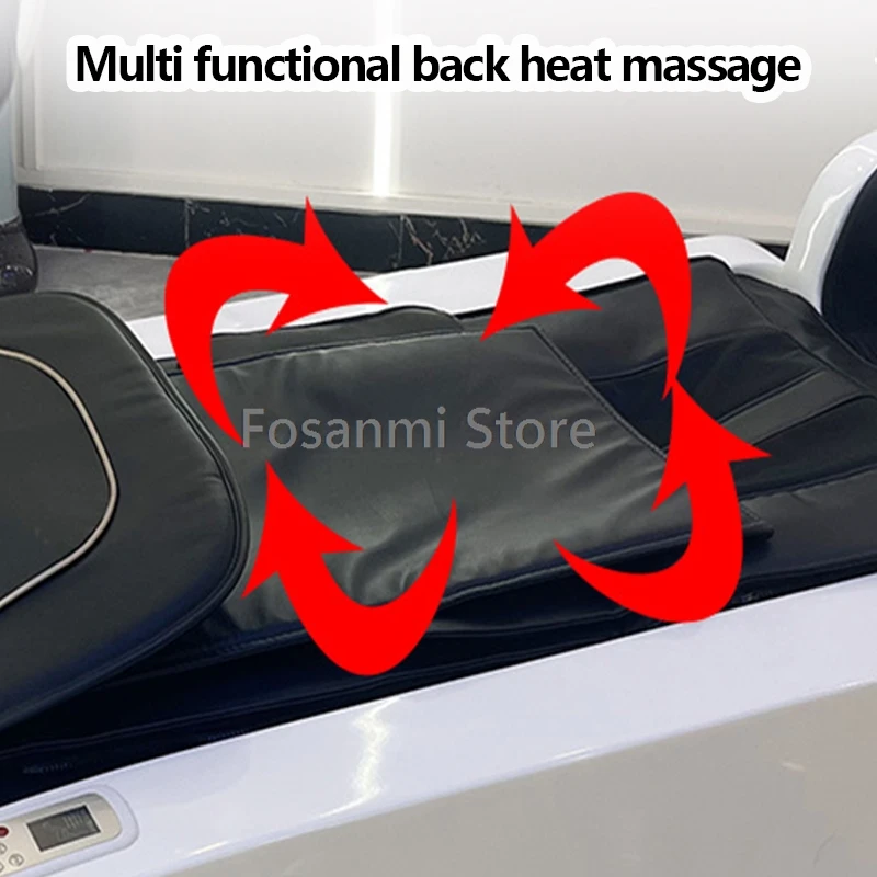 Multifunctional Luxury Electric Massage Shampoo Bed For Hair Salon With Ceramic Basin Back Massage Head Spa Hair Washing Chair