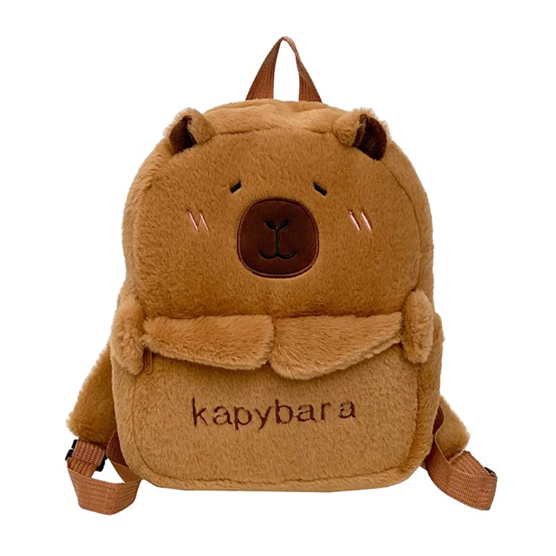 Schattige pluche dieren Capibara Capybara pluche rugzak Veelzijdige studentenschooltas