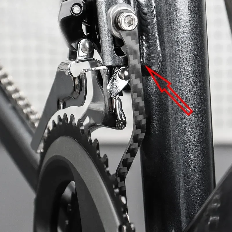1PC Road Bicycle Ultralight Chain Stabilizer Guide Carbon Fiber Anti-drop Chain Safety Chain Bicycle Accessories Bike Equipment