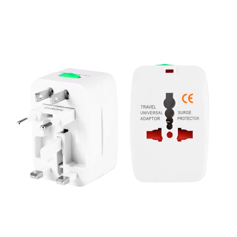 Adaptador Universal todo en uno para AU / UK / US / EU 3A-10 (A) 110-250 (V), convertidor de adaptador de cargador de enchufe de alimentación CA