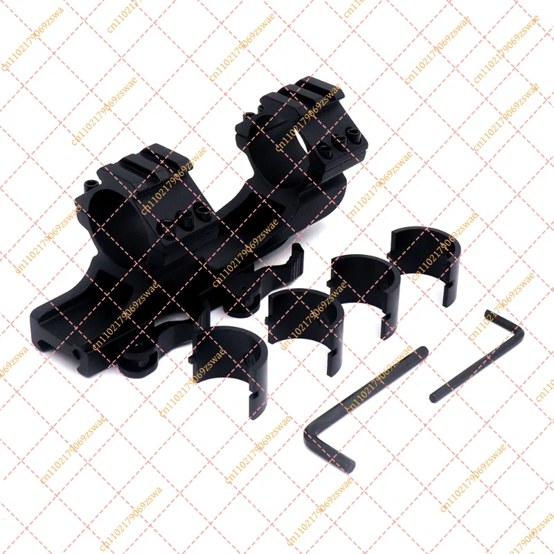 Tactical 1 Inch / 30mm Dual Scope Ring Mount 20mm Picatinny Weaver Rail