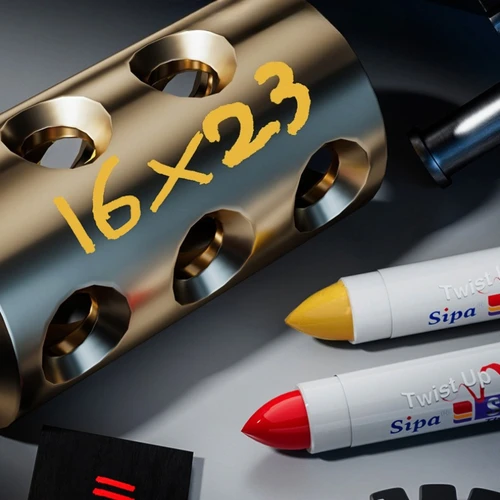 Imagen 2 del producto Rotulador de pintura sólida, tinta a base de aceite, resistente al agua, resistente a altas temperaturas para escribir marcas en Metal, madera, plástico, vidrio, piedra