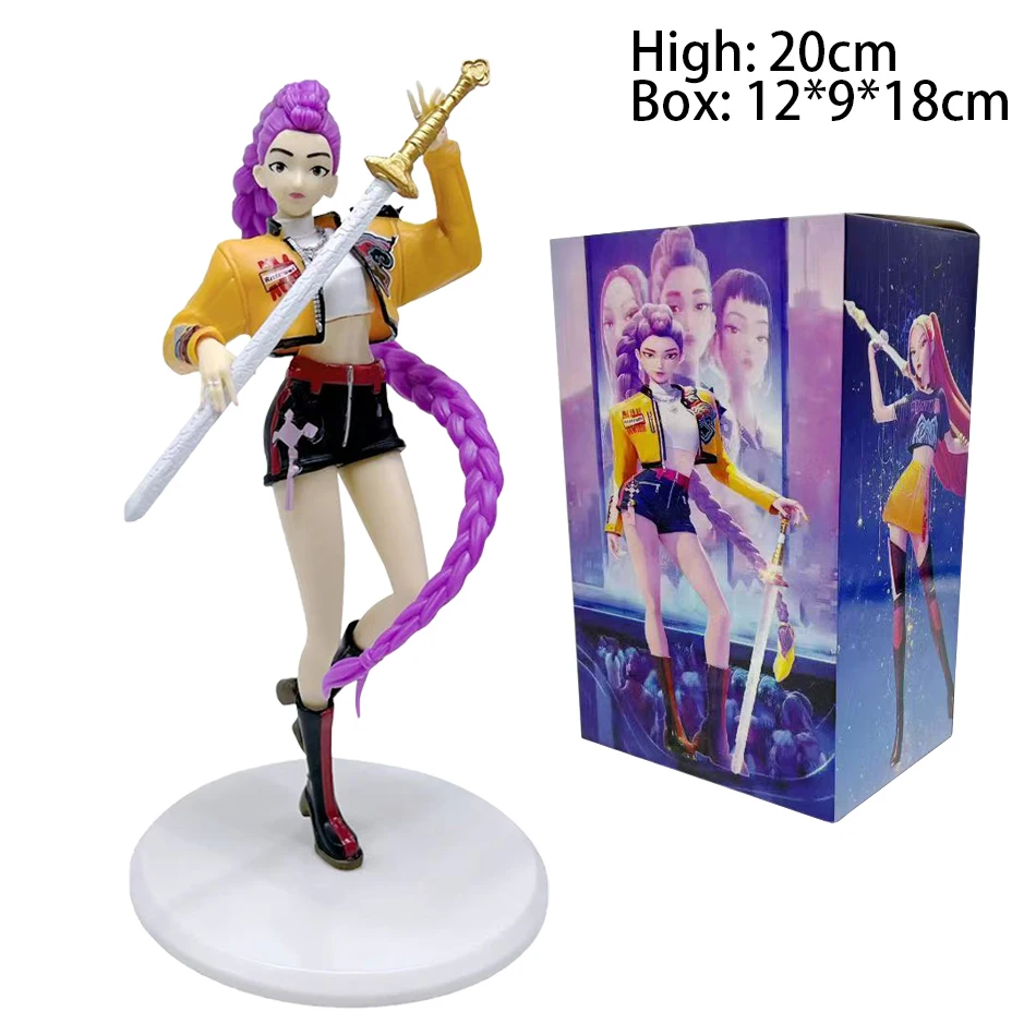 20 سنتيمتر جديد حار بيع أنيمي K-pop الفتيات عمل نموذج لجسم لعبة رومي ميرا زوي حلية جمع أرقام لعبة مجسمة للطفل هدية #4
