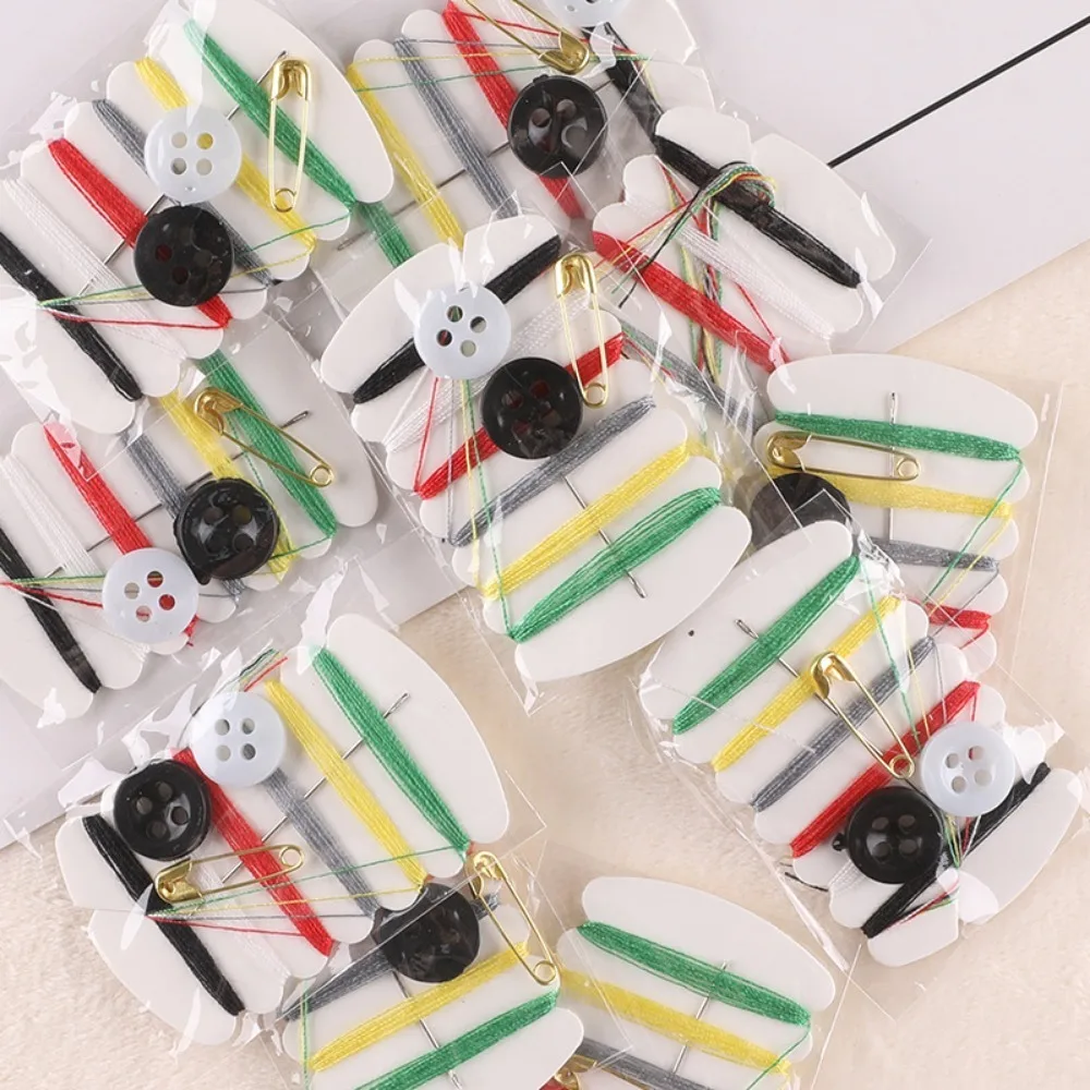 Simple Handy Travel Sewing Kit with basic tools