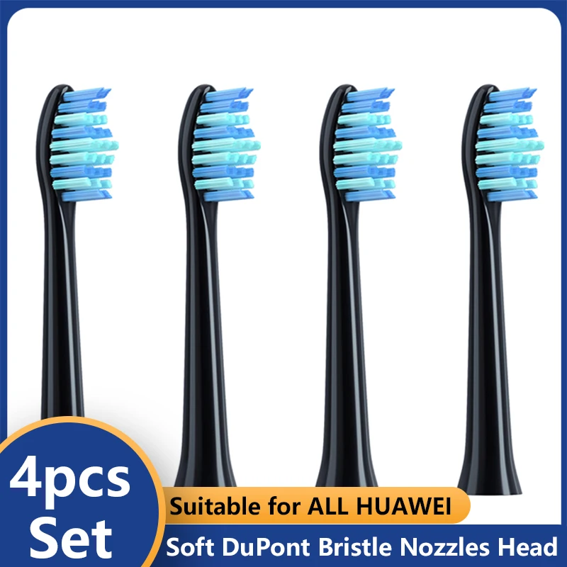 4pcs Replacement for All HUAWEI/Libod/HiLink Smart Electric ToothBrush Heads Sonic Electric Toothbrush Soft Bristle Nozzles