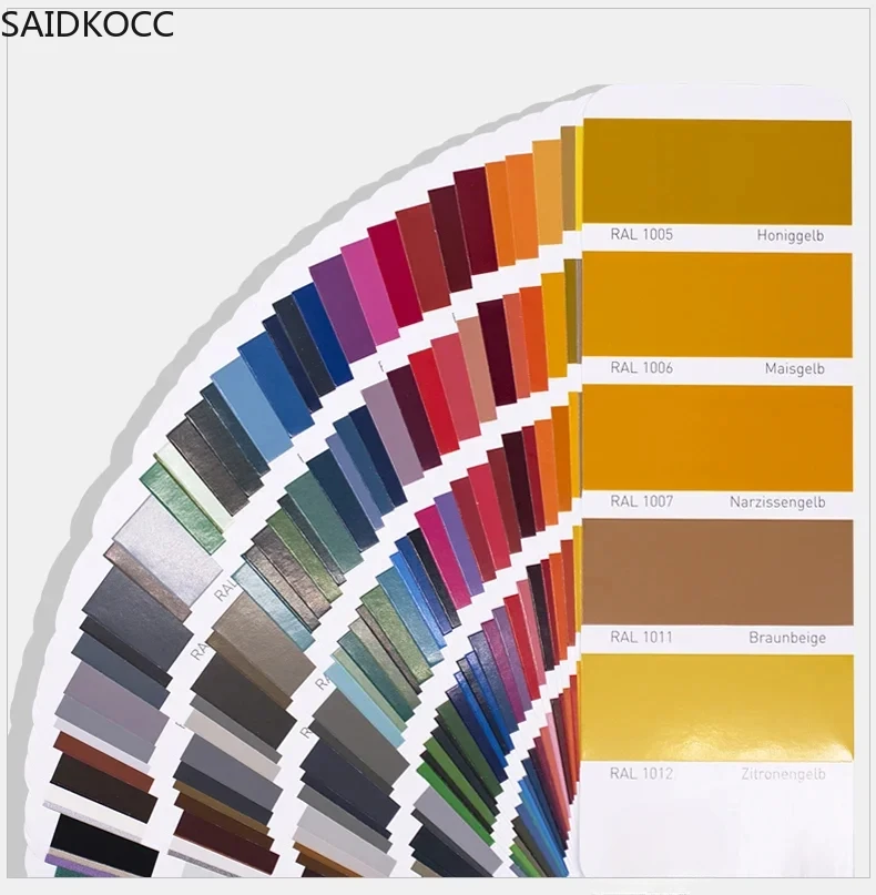 SAIDKOCC RAL K7 Color Card 215 Universal Colors Paint Coating Color Matching Chart Industrial Standard Color Swatch Book