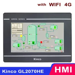 Kinco GL2070HE 7 Inch HMI with WIFI 4G Dual-core CPU Human Machine Interface Industrial Control Display Screen